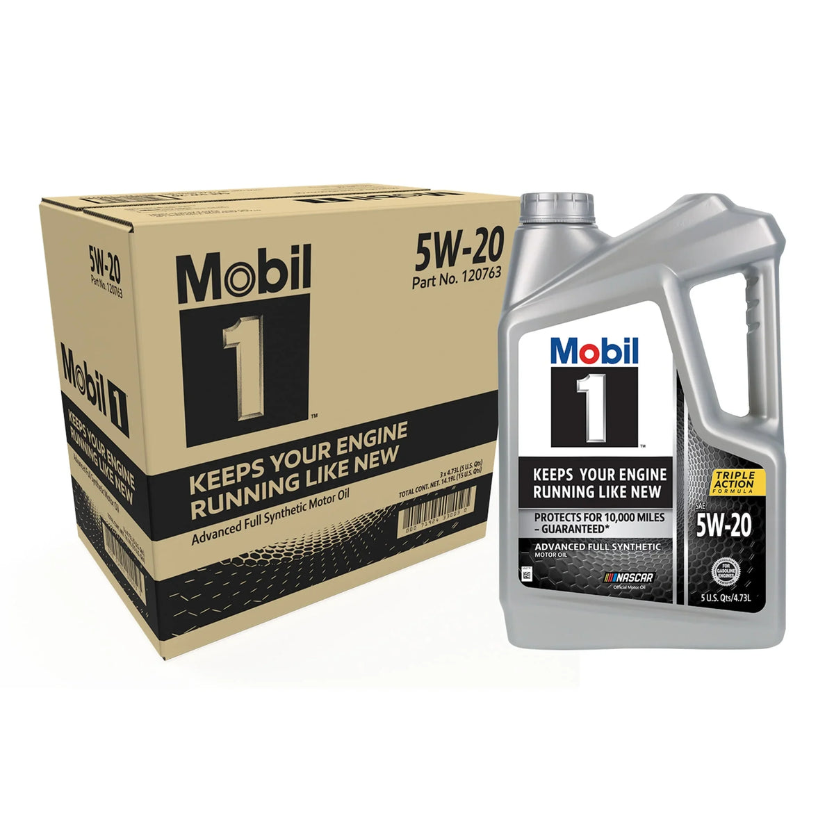 5W-20, of Mobil Oil Motor Quart Advanced Full Synthetic 5 (Pack 3) 1