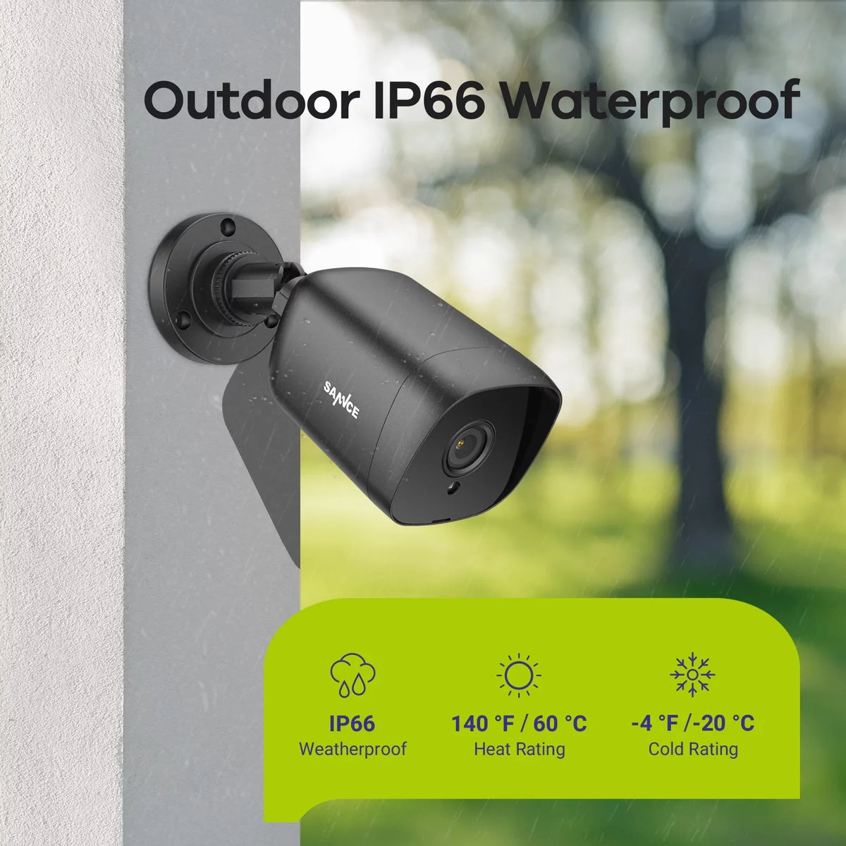 Vision HD IP66 SANNCE 1080p Camera CCTV ft Camera Security Full Wired with TVI-HD for Security Analog System 100 DVR Outdoor Night Waterproof