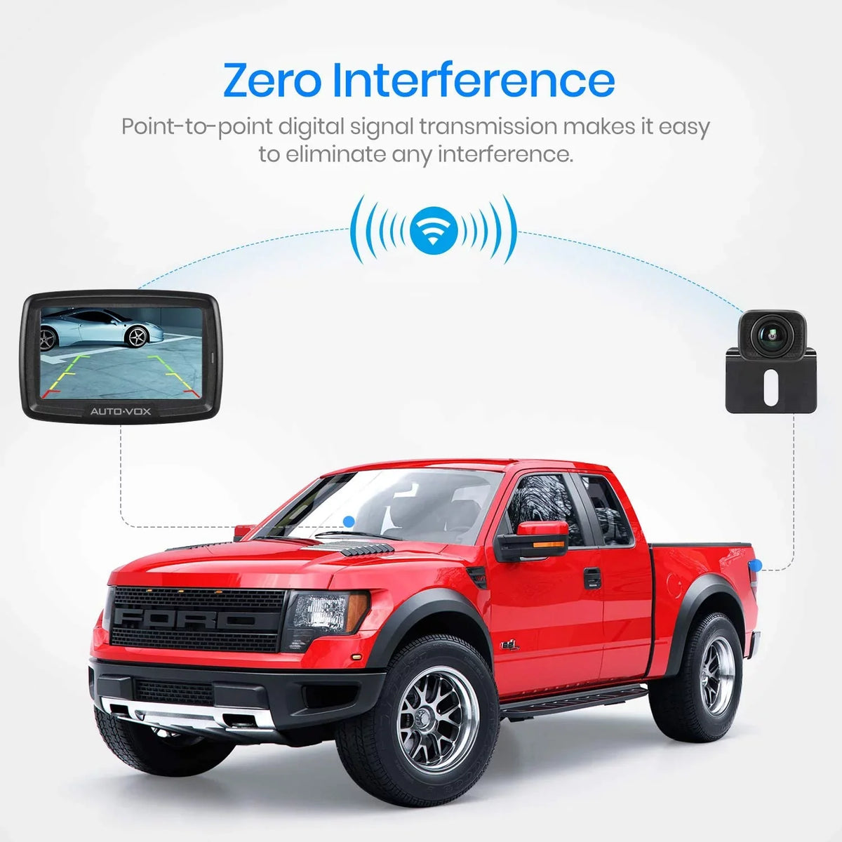 Camera Trailer View Vehicle Camera Camera Wireless Digital System Waterproof Reversing BackUp Easy Installation, Rear Wireless Camera Trucks, for for Backup