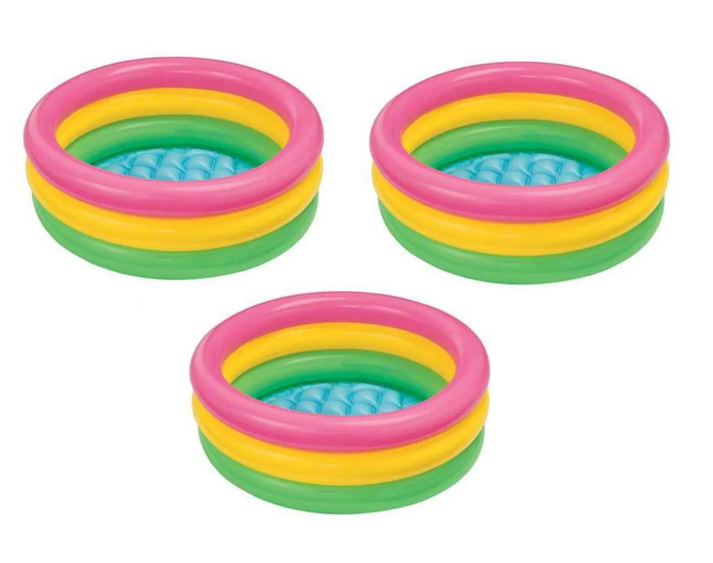 Pool, Multicolored 3 Baby Swimming Glow Intex Sunset Inflatable Colorful