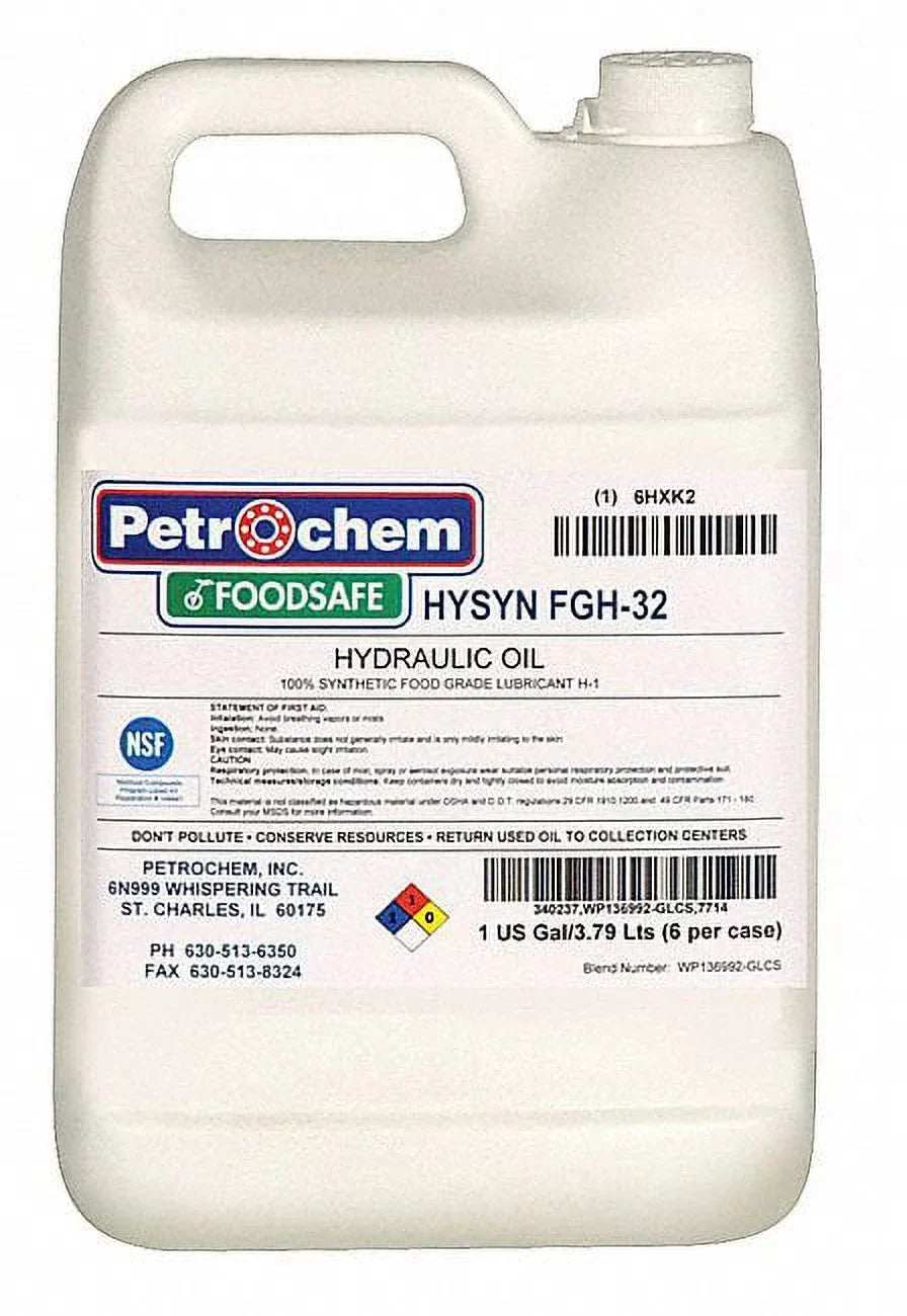 Hydraulic Oil,Food 32 Grade,1gal,ISO Syn HYSN FGH-32-001 Petrochem