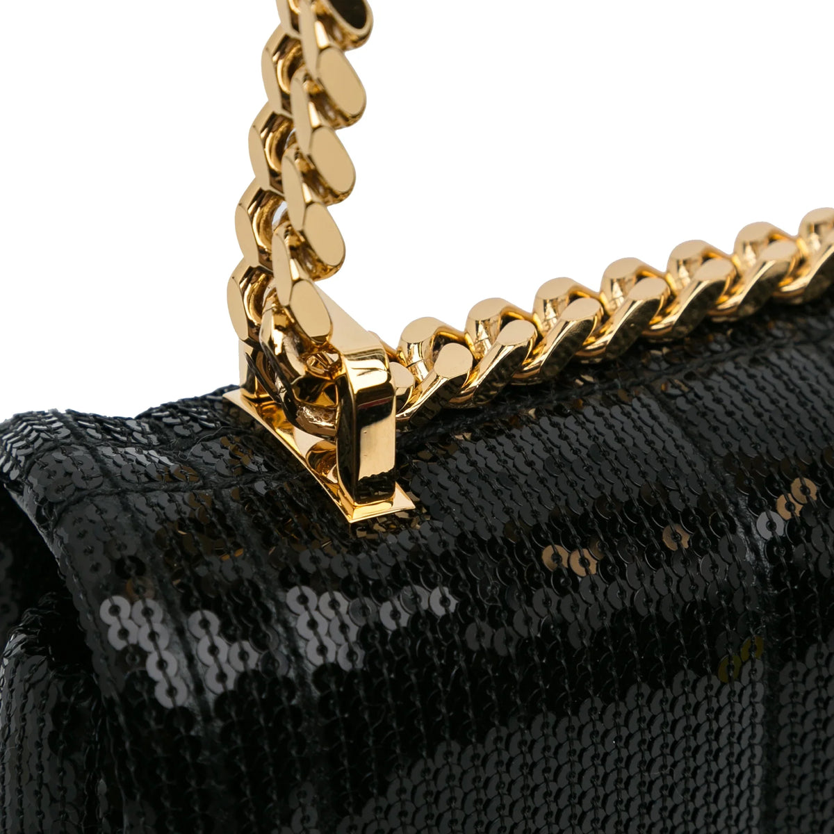 Bag Crossbody Sequin Burberry (Good) Calf Bag Leather Pre-Owned Black Unisex Authenticated Small Lola