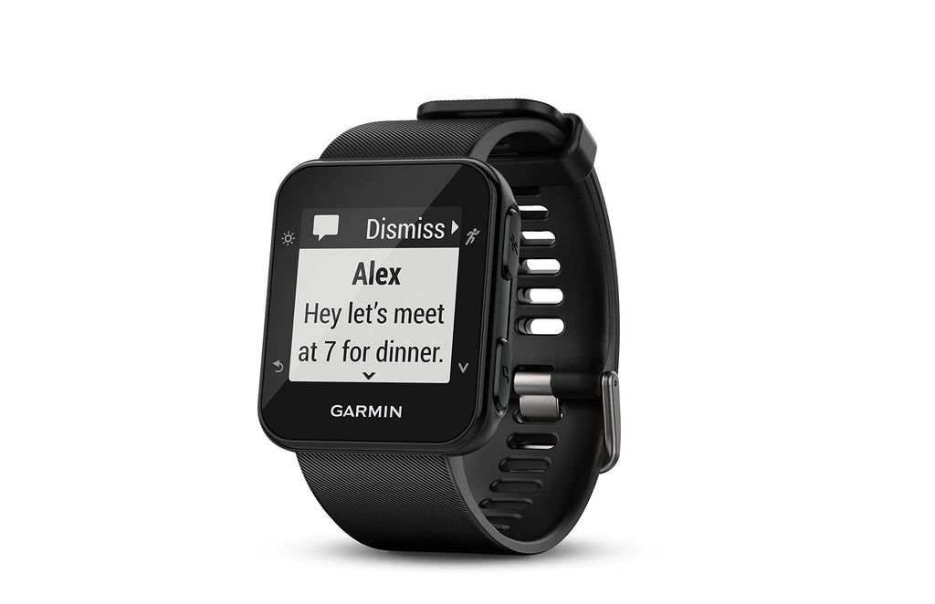 Running Garmin GPS Watch, 35; 010-01689-00 Forerunner Easy-to-Use Black