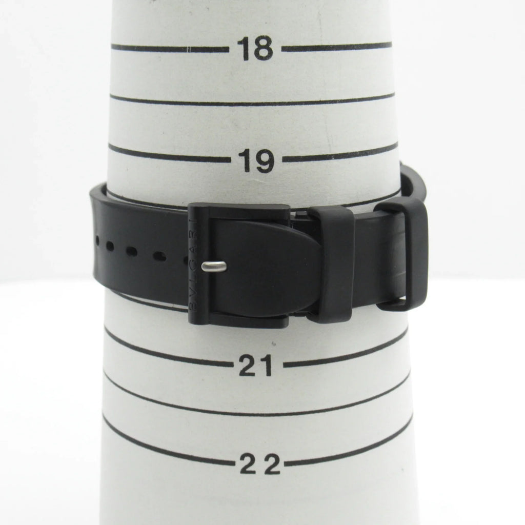 DG42SMCCH (Good) Rubber BVLGARI Wrist DG42SMCCH mag Diagono Watch watch Automatic Mechanical Pre-Owned belt Magnesium Chrono Watch Black Wrist