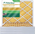 Air Filters Filterbuy 11 Pleated HVAC MERV 16x18x2 Furnace (4-Pack) AC