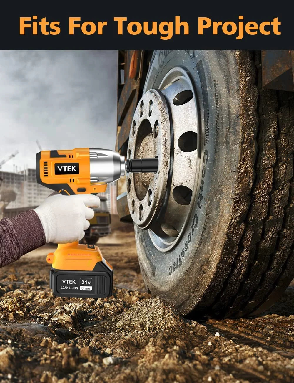 MORI Tiers Wrench,Max 700N.m Wrench Brushless Impact Impact for Inch 1/2 ft-lbs Gun Torque 515 Car Cordless Impact