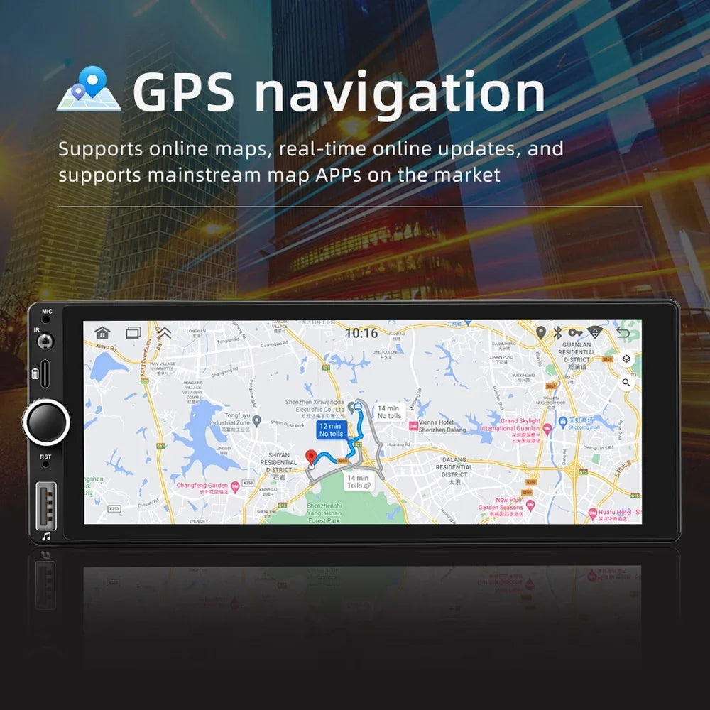 Link Android Rear Car 6.86 6.86 Stereo Inch Android Inch 13 Car Radio Mirror Stereo Wifi/bt Auto Car Car Android Wifi/bt Wifi/bt Camera Support 13 Radio Auto navigator,13 GoolRC Buzhi Mirror Auto GPS