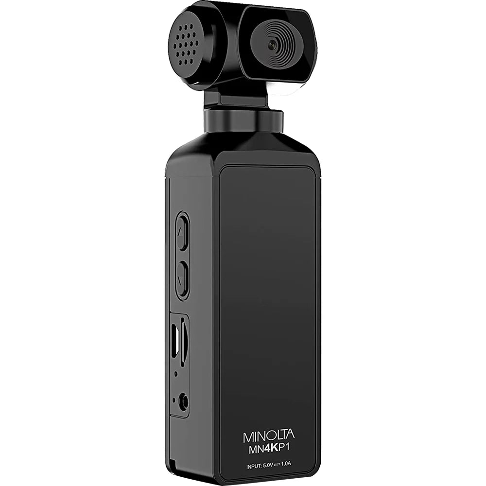 Housing Pocket 4K Minolta (Black) MN4KP1 HD Camcorder Waterproof & w/WiFi Ultra