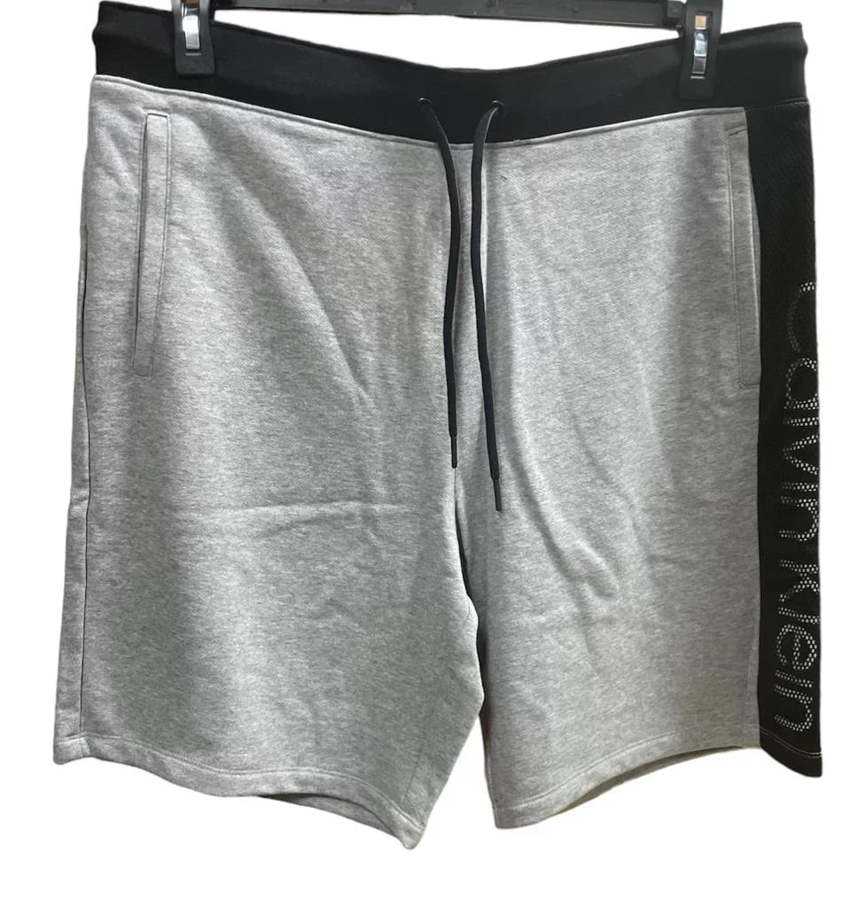 FADED Men's HEATHER GRAY Shorts, US Klein Drawstring Calvin Large Knit