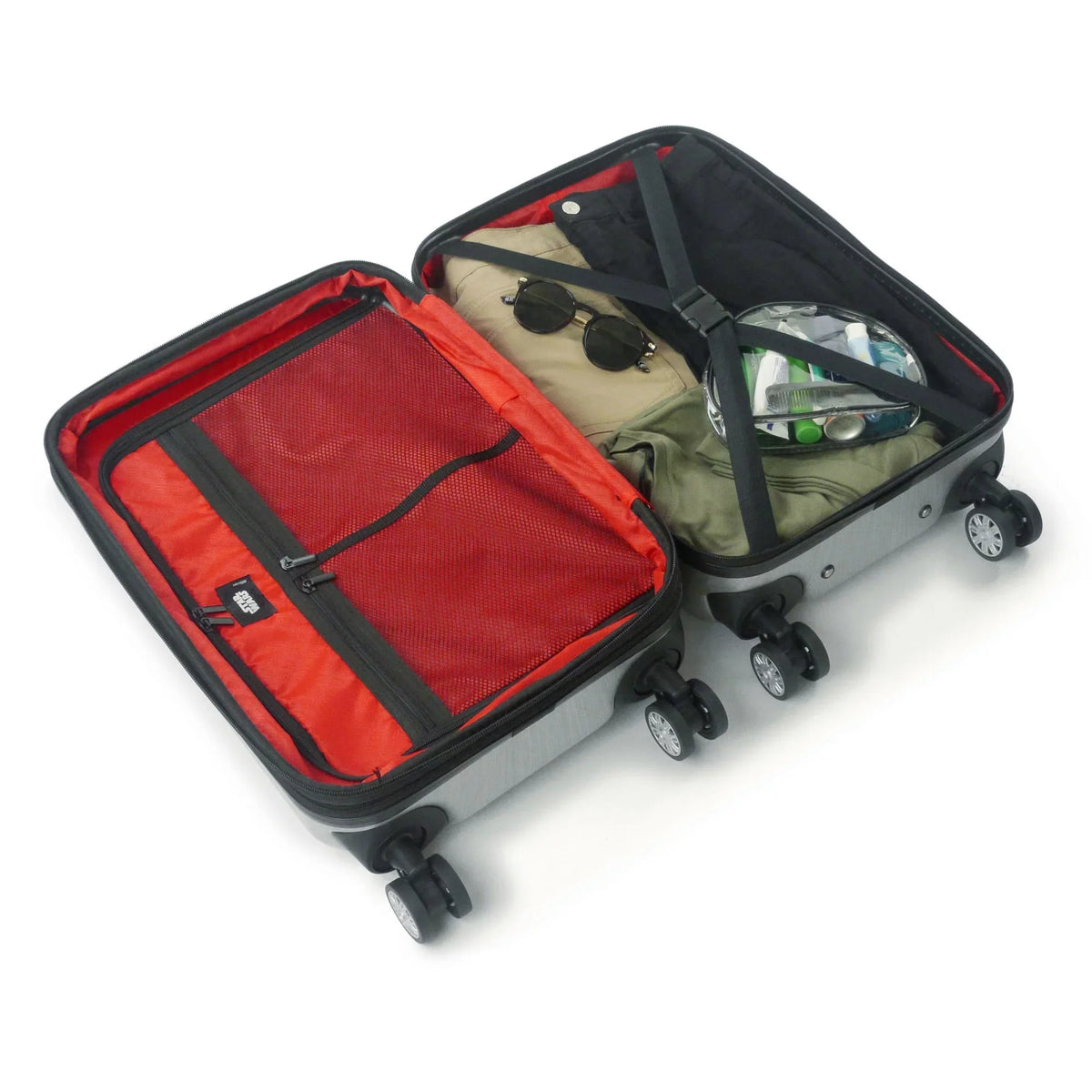 Luggage, Vader Silver Star 29 Hardshell with Darth Wheels, Wars Embossed Inch Suitcase Rolling