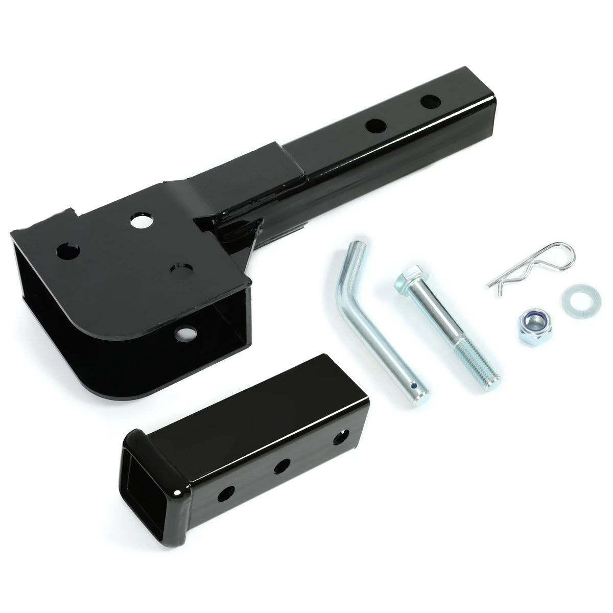 Kojem Black Cargo Folding Weight Pounds Up Tongue Hitch Trailer 500 Carrier Mount to 2” Receiver Wheelchair Steel