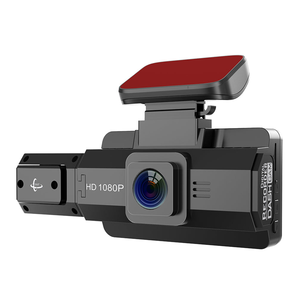 Cam Virwir Front Dual Rear Cam Dash Loop Car FHD Car DVR Mode Dash and Recording 1920x1080P Vision Cam Parking Night