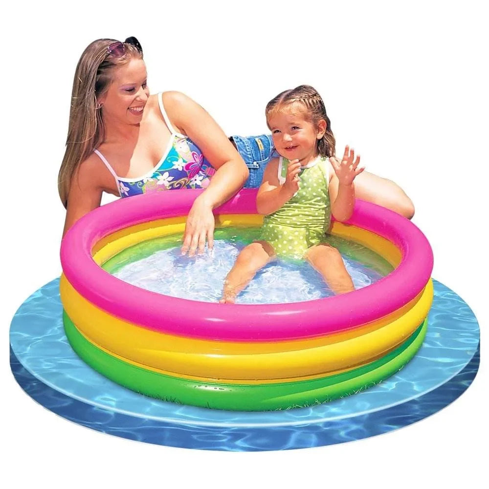 Pool, Multicolored 3 Baby Swimming Glow Intex Sunset Inflatable Colorful