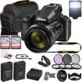 Case Camera 128GB (24pc and Point Piece 83x Nikon Shoot Digital More 16MP COOLPIX Filters Kit + P950 + Bundle) Filter Memory 3 Optical + + +