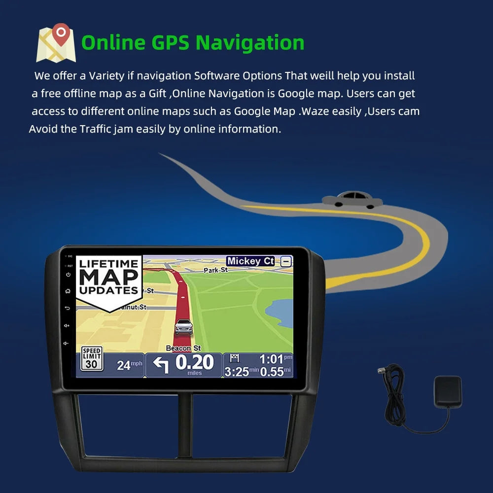 Radio Android for Car inch Forester Auto 10 Android Car JMANCE 2008-2012 9 Player Carplay Subaru Bluetooth GPS Navigation
