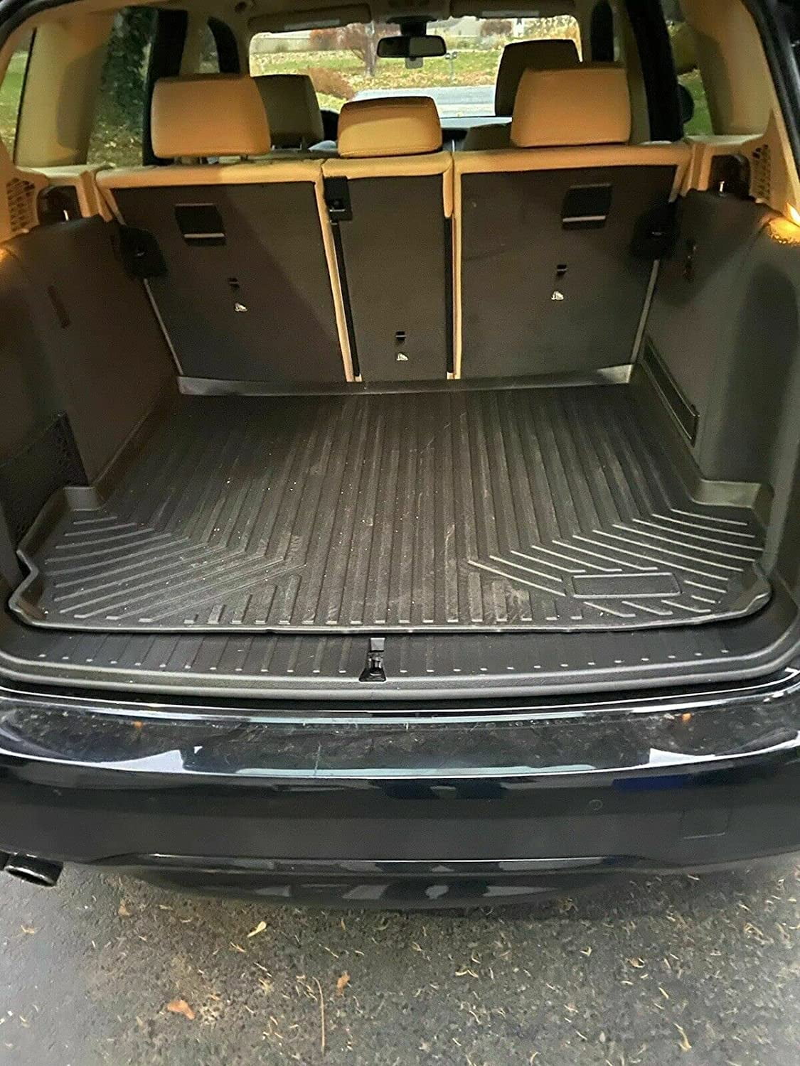 – Raised Easy EACCESSORIES Liner Mat Cars Laser – for Trunk Trunk Trunk – EA Lip Design Non-Slip to Weather-Resistant Install Mat Rubber X3 BMW Car Pre-Cut Mats with for Cargo – – 2011-2017