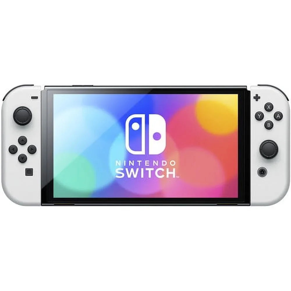 with Nintendo Game Switch 8 OLED Kart White Mario Deluxe
