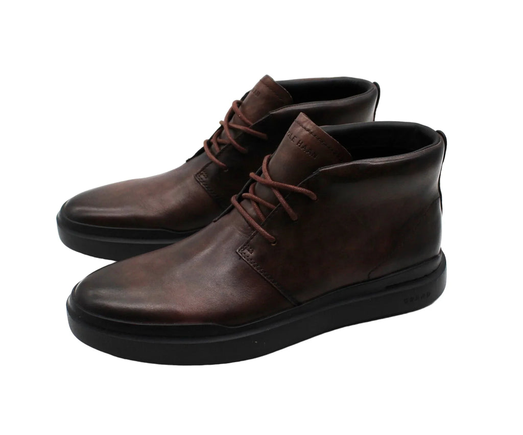 Lace Chukka Leather GrandPro Chukka Rally up (9.5) Mens Cole Haan