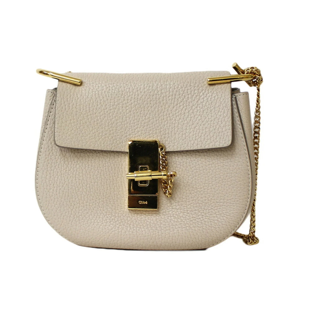 Beige BRB01000000002558 Chain Ladies Shoulder Leather Pre-Owned Bag Chloe (Fair) Chloé