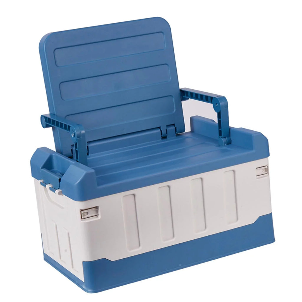 Car Storage Trunk Boot Organizer Car Organiser Blue White for Hiking Durable Sedan Cars