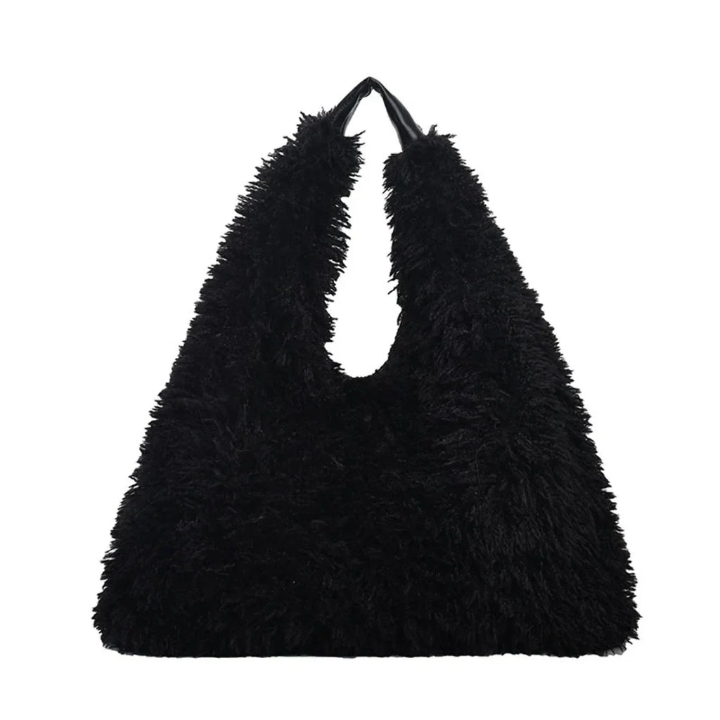 Large-capacity For Women Autumn Designer Bag Shoulder Tote And Plush Trend Ainter Cute Handbags Luxury Fashion Bags New Armpit