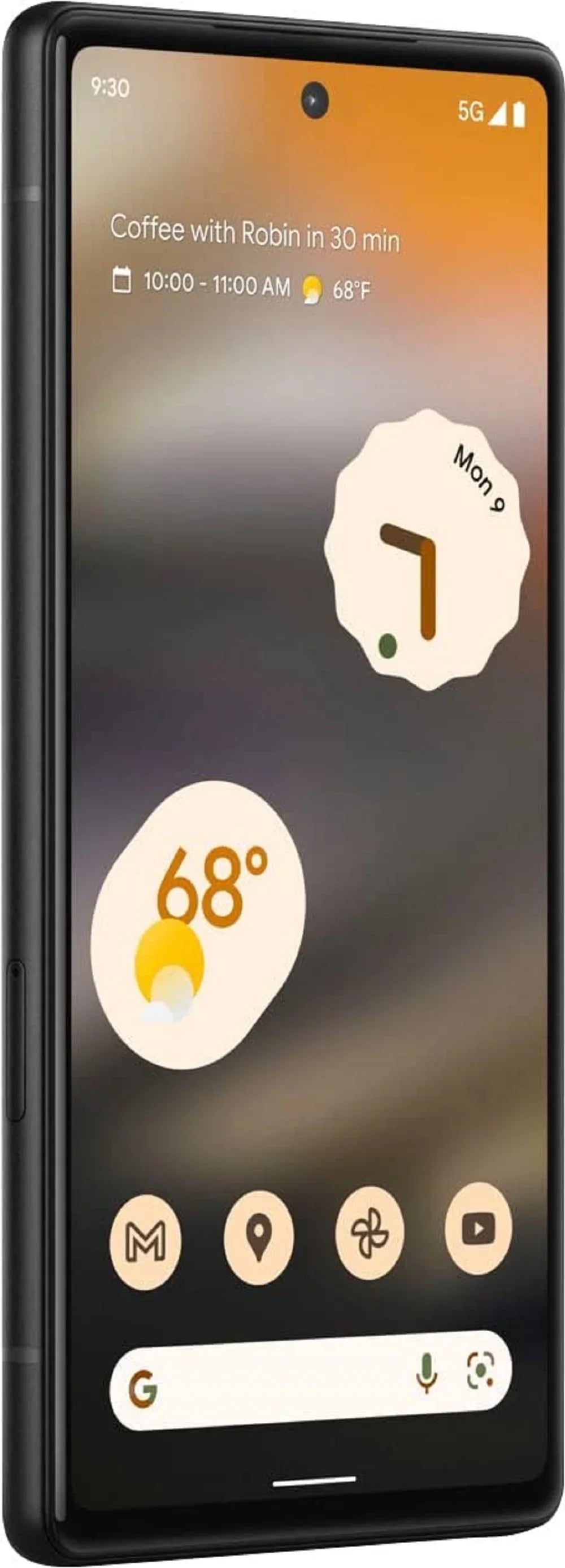 Google (MP) 128GB 5G in Pixel Smartphone Black 12 GA02998USPP Megapixels Refurbished 6.1 6A,