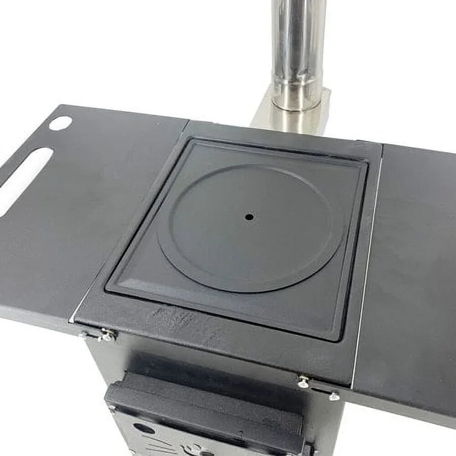 Survival Stove Heating with & Portable Chimney for Camping Wild Outdoor Pipe, ECUTEE Wood Tool Cooking