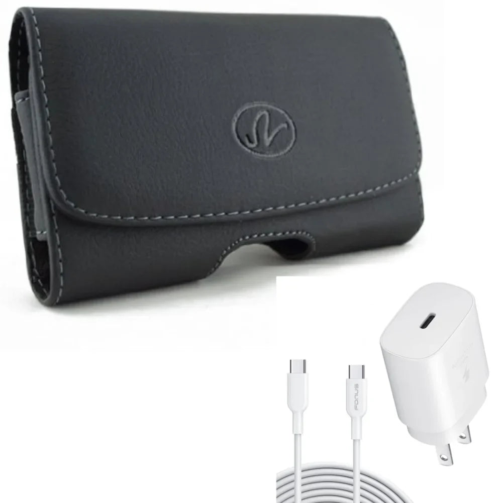ThinQ, Fast Belt Premier Pro Jitterbug Clip Case w Stylo Home 25W G8X ThinQ, (L455DL), Swivel Smart3 for USB-C G7 Leather 4 Plus - Lively 5 Charger Cable LG 6ft Plus, PD 4 Type-C Harmony