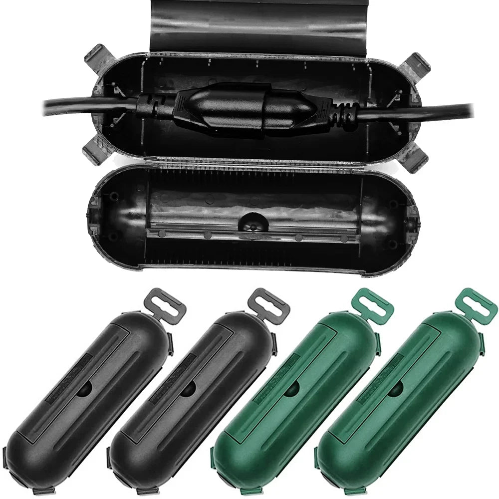 Protectors Safety Protect Holiday Light, Pack) CZS (4 Plug LED Seal Power Safety to Decorations, Connector Cover for Strip Tool, Outside Enclosure Cord Extension Fountain,etc