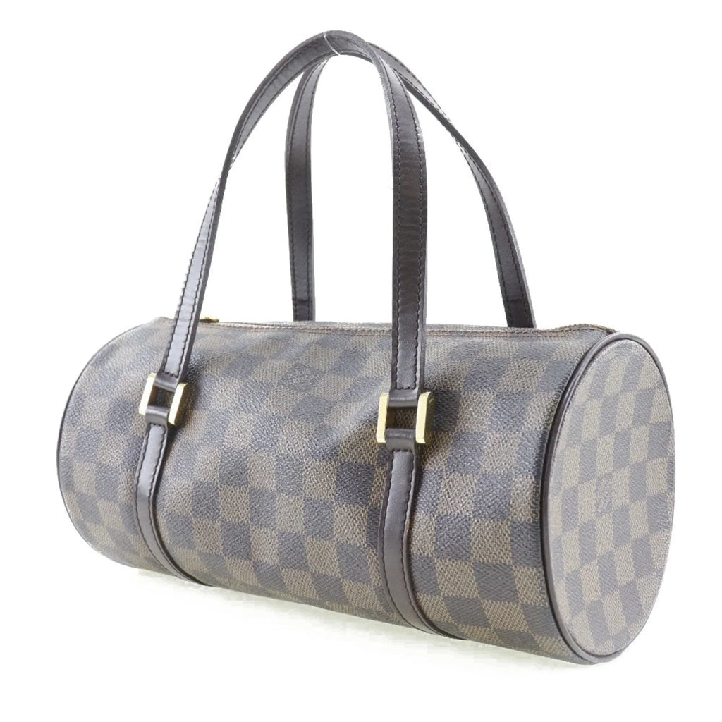 Brown Papillon LOUIS Ladies Pre-Owned VUITTON Canvas Handbag Damier Vuitton PM DU0094 Louis (Good)