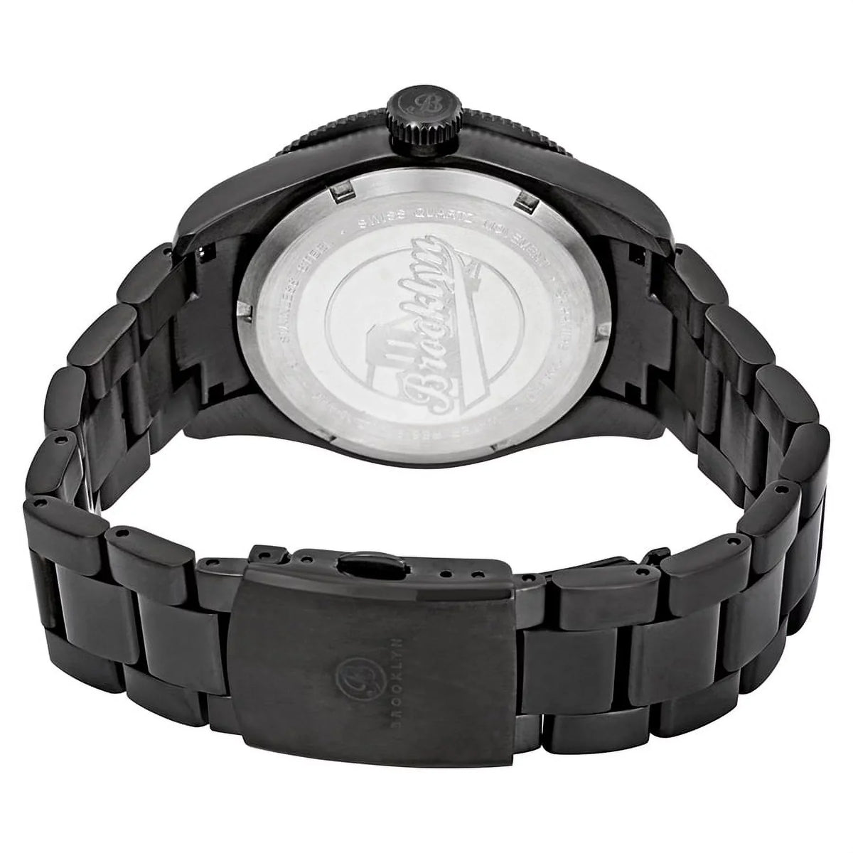 Dial Pea Watch Brooklyn Men's Co. Black 306-C-55-BB-BLK Red Watch Eyed