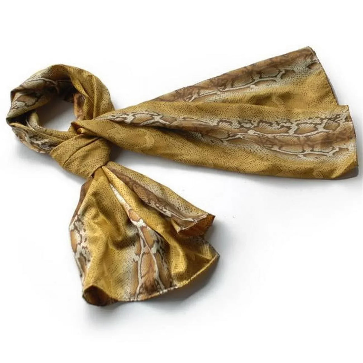 Gold Silky Fashion Soft Gold Scarf/Wrap/ShawLarge - Blancho - Delicately Large Boa Noble