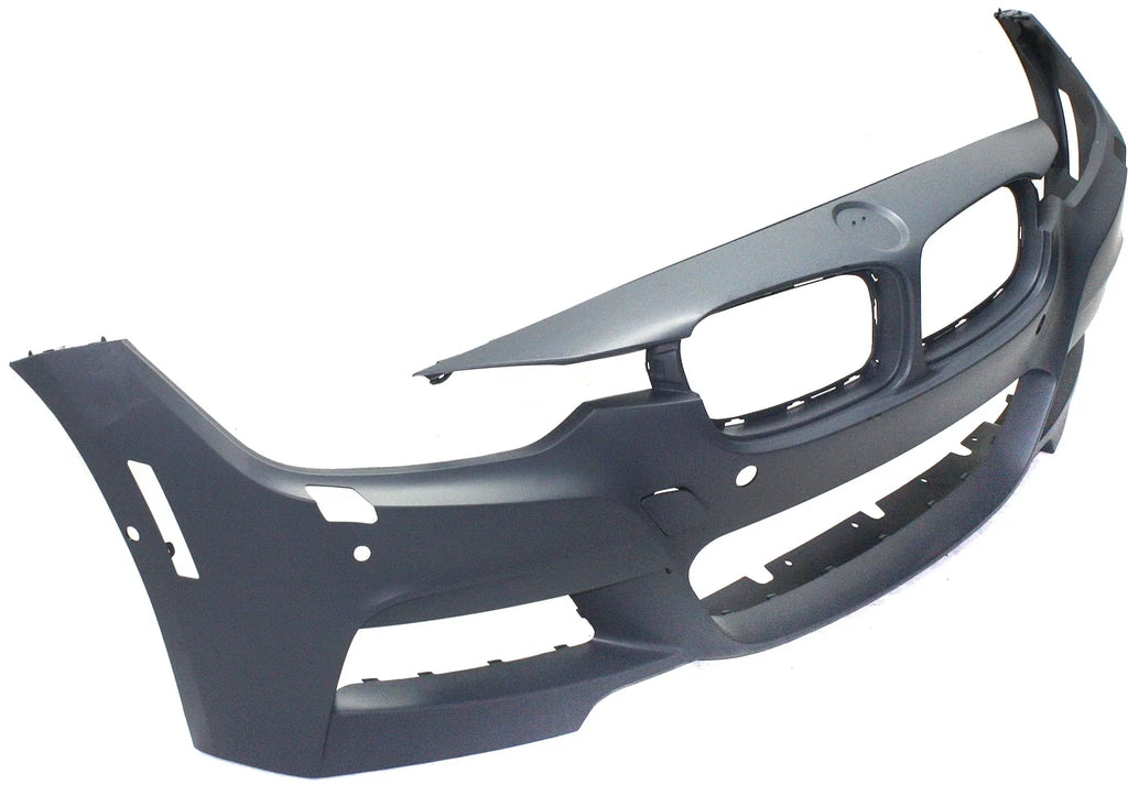 Sedan/Wagon with Front Holes/Cam Primed 2013-2018 COVER 3-SERIES Sport Sensor HL BUMPER BMW M with Line For Compatible with PDC