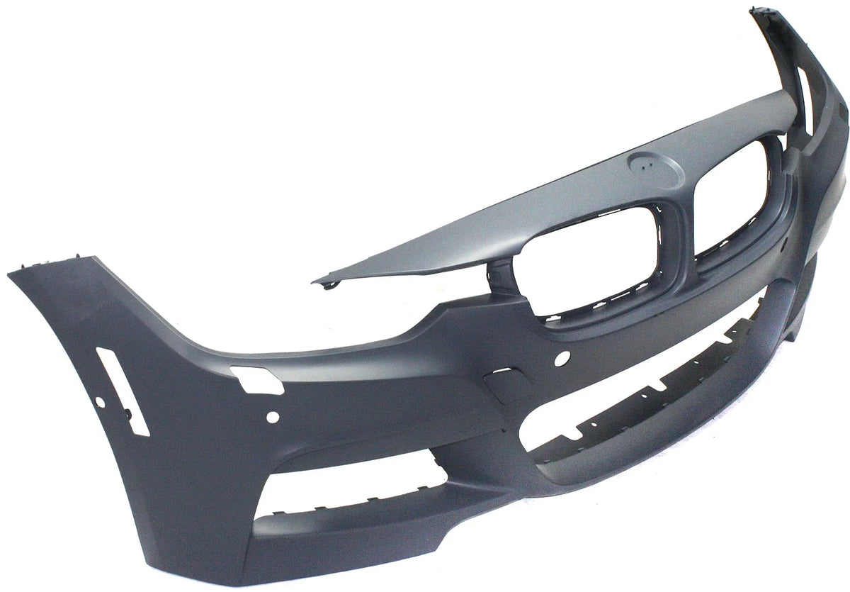 Sedan/Wagon with Front Holes/Cam Primed 2013-2018 COVER 3-SERIES Sport Sensor HL BUMPER BMW M with Line For Compatible with PDC