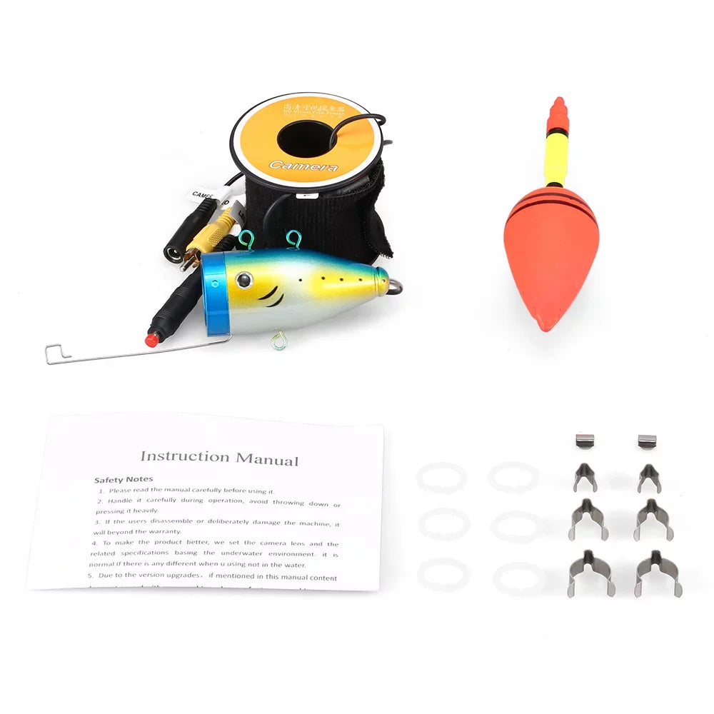 15m30m50m 1200TVL 24 Fish LEDs Underwater with Shape Waterproof Boat Fishing Accessories Cable Ice Fishing