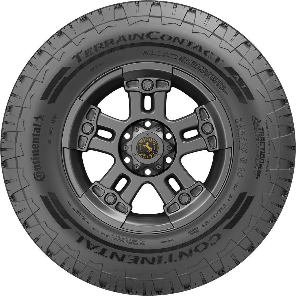 Light TerrainContact Terrain Tire Continental A/T E 121/118S All Truck LT265/60R20