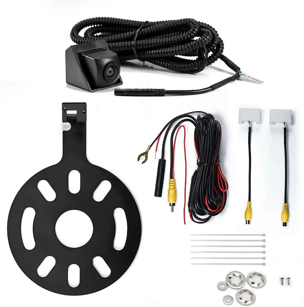 Removable Jeep for Monitor Reversing Spare Camera Tire iMeshbean Parking with Aftermarket Guideline Wrangler Rear View OEM Camera 2007-2018 Waterproof Adapter