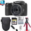 Digital PIXPRO + Tripod Kodak Warranty (Black) AZ255 Spider 64GB + Yr Camera - 1