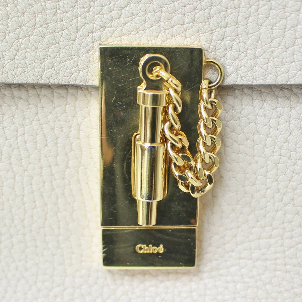 Beige BRB01000000002558 Chain Ladies Shoulder Leather Pre-Owned Bag Chloe (Fair) Chloé