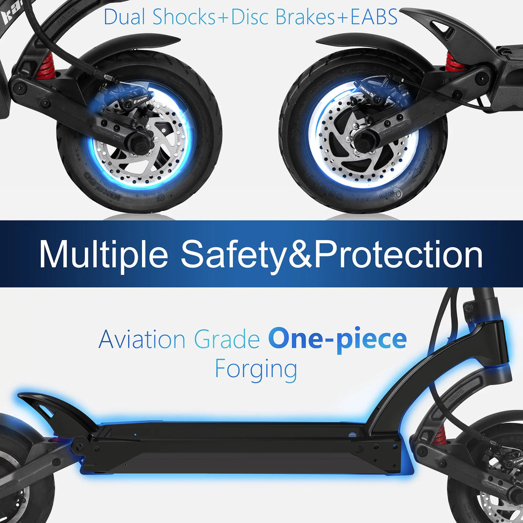 10,High Scooter Electric Scooter Speed for with Max Miles Range,Max motor 25 Black 19 500W,10 Kaabo Comfort Adults Mantis Performance MPH, Wheels inch Gear