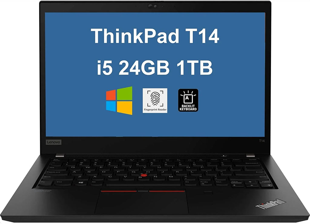 4-Core Backlit Thunderbolt 24GB 2 Wi-Fi PCIe Windows 10 Graphics) ThinkPad KB, T14 Pro Fingerprint, 1TB 4, Webcam, IPS UHD x 14" (Intel Laptop, FHD SSD, Business 6, RAM, i5-1135G7, Lenovo