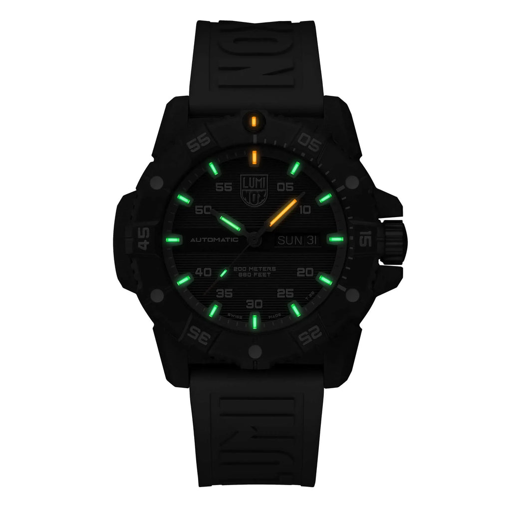 Grey Seal Carbon Watch Men's Rubber Luminox Strap Master XS.3862