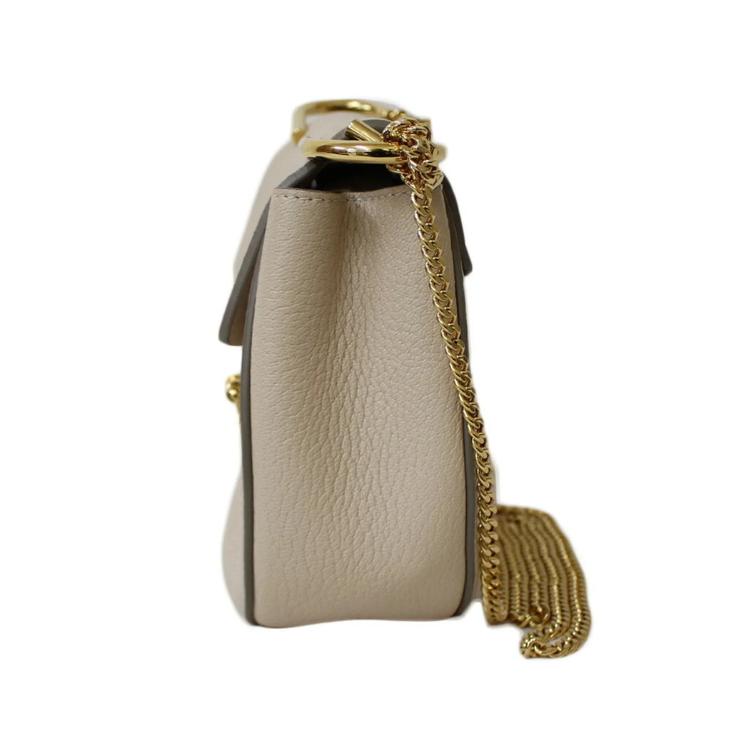 Beige BRB01000000002558 Chain Ladies Shoulder Leather Pre-Owned Bag Chloe (Fair) Chloé
