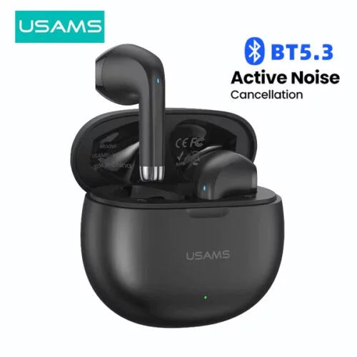 Cancelling Flip Control TCL Earphones,Touch Wireless Case,Wireless Noise Lively Headphones Earbuds with Waterproof with Mic,IPX4 Charging for Black 5.3 Bluetooth Earphones -