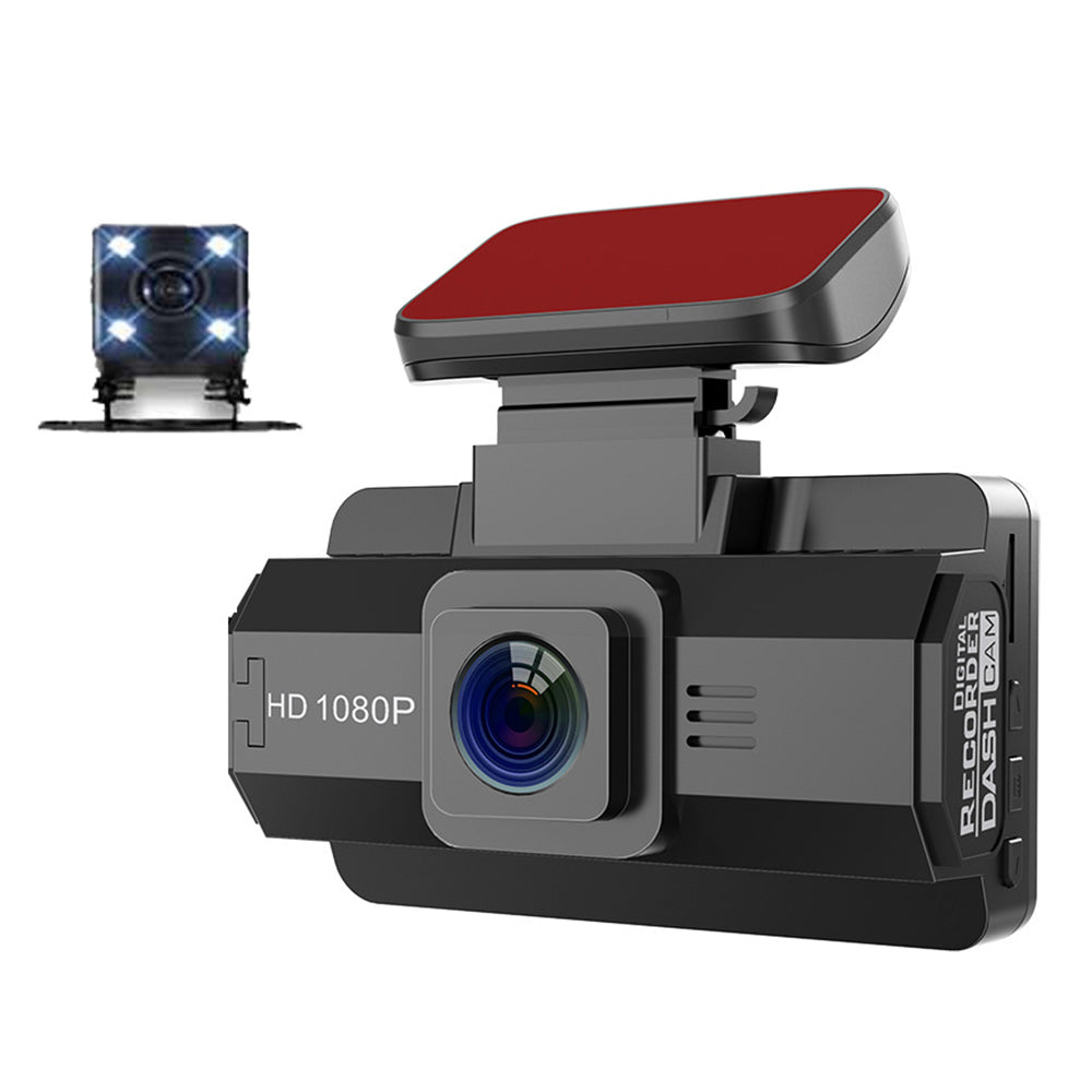 Cam Virwir Front Dual Rear Cam Dash Loop Car FHD Car DVR Mode Dash and Recording 1920x1080P Vision Cam Parking Night