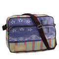 Bag/Purse Jean Stripes and Strap Crossbody 15" Decorative with Design