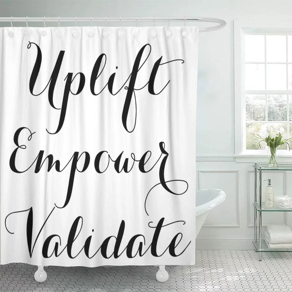 66x72 Uplift Bathroom Younique inch Decor Shower Catalog Curtain Marketing Makeup CYNLON Purse Presenter Empower Bath Mascara