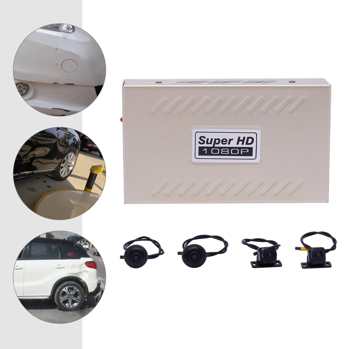 4 Universal Camera Rear View Panoramic System 1080P Kit OUKANING Panoramic Car Car 360° Recorder DVR Cameras