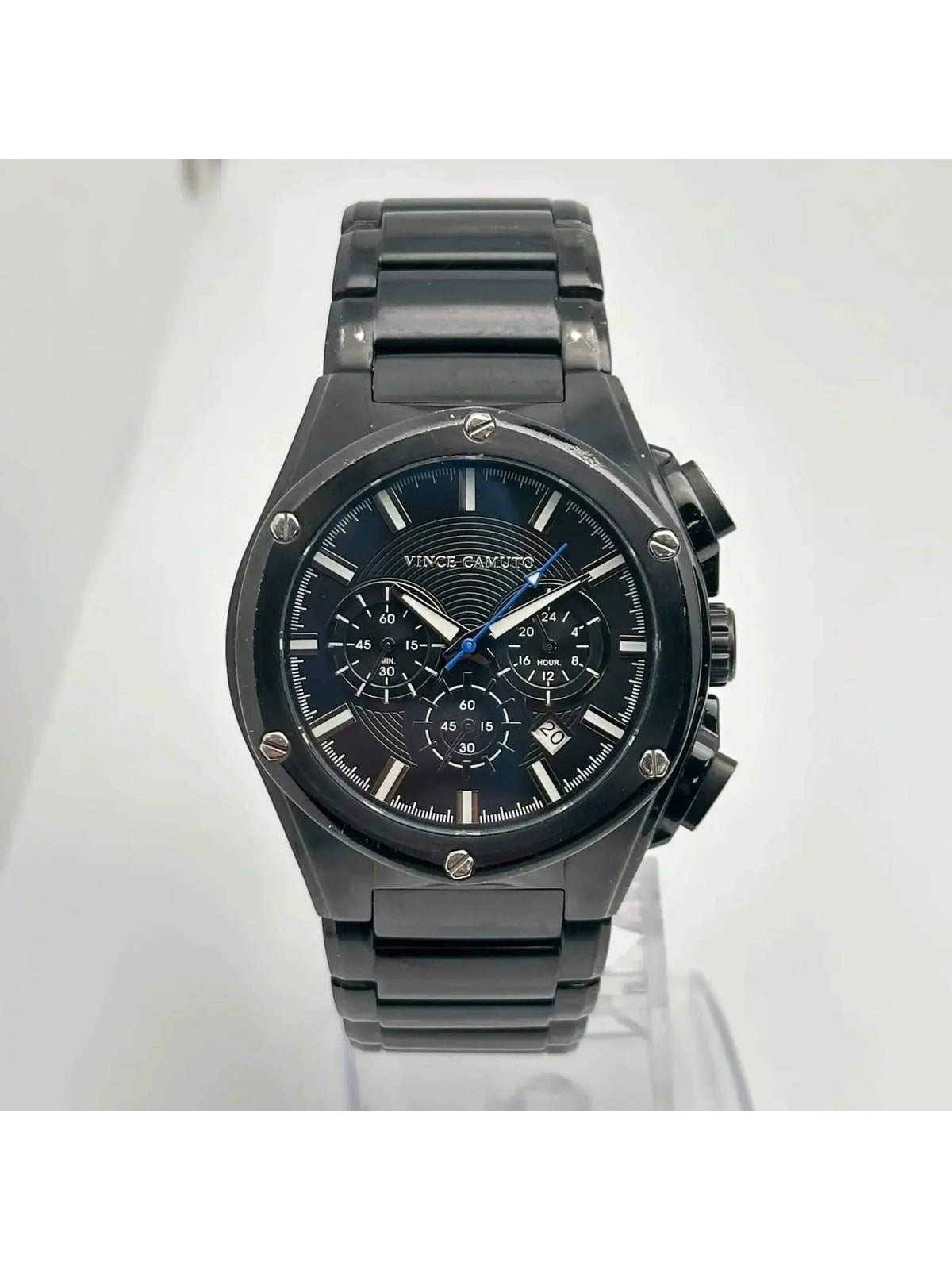 Camuto Mens (Good) Watch Black VC/1065BK Steel Dial Quartz Vince Pre-owned 45mm