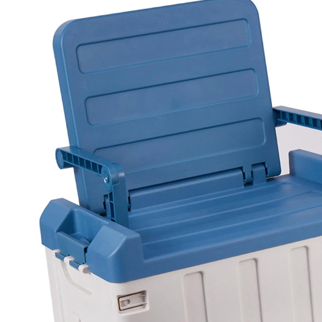 Car Storage Trunk Boot Organizer Car Organiser Blue White for Hiking Durable Sedan Cars